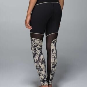 Vintage Lululemon Breathe Easy Running Lifestyle Leggings Granite Size 2